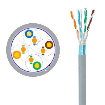 중국 ISO 4P 뒤틀린 쌍 Cat5E Ｆ UTP 무산소 동 와이어 24AWG 판매용