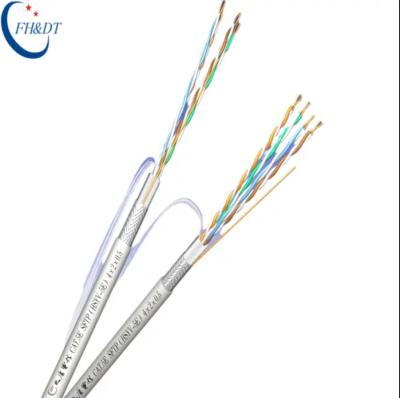 중국 4 쌍 야외 보호해야 하는 Cat5e 이더넷 케이블 OEM ODM Cat5E SF-UTP 저누화 랜 케이블 판매용