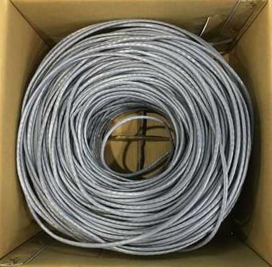 Cina 155M Larghezza di banda 24 AWG Cat5e Ethernet Cable Cat.5E F-UTP Copper Lan Ethernet Cable in vendita