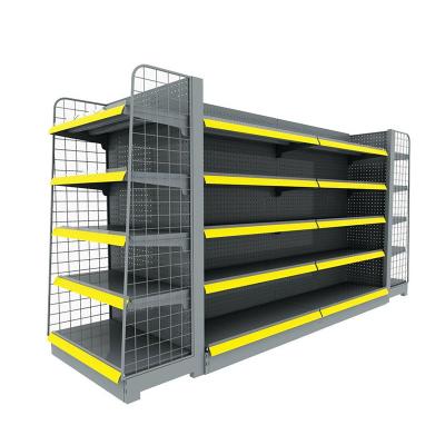 China Grocery Store Display  Supermarket Shelf Rack Heavy Duty Metal Shelf 60kg 1650mm 0.4mm for sale