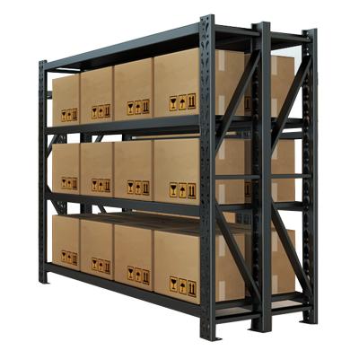 China 200kg Fitted Q235 Warehouse Shelf Rack 3 Shelf Pallet Racks Medium Duty for sale