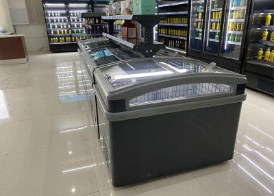 China 2115M M menos 24 refrigeradores curvados horizontales de la tapa para el congelador de la exhibición del supermercado en venta