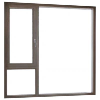 China Swing Double Tempered Glass Aluminum Windows Doors Thermal Break Energy Efficient Aluminium Casement Window for sale