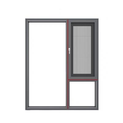 China Swing Various Opening Methods Aluminium Window  Double Toughened Glass Aluminum Windows With Screen for sale