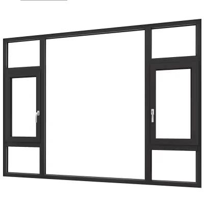 China Swing Thermal Break High Quality Aluminium Casement Windows Double Glass Aluminium Casement Window Material Price for sale