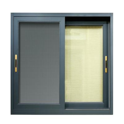 China Sliding High Quality Customized Double Glazed 3 Tracks Windows Aluminum Alloy Sliding Windows and Door for sale