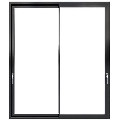 China Sound Insulation Minimalist Aluminium Double Tempered Glass Sound Insulation Sliding Doors High Quality Sliding Door for sale