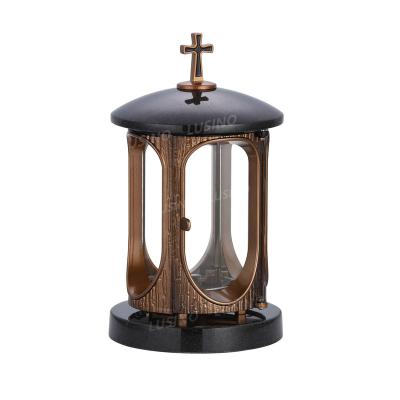 China Monument Accessories Shanxi Black Granite Memorial Lantern Funeral Cemetery Supplies And China Religious Crafts Supplier EUROPEAN for sale