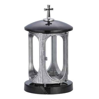 China EUROPEAN Natural Cemetery Mausoleum Granite Metal Funeral Memorial Lantern for sale