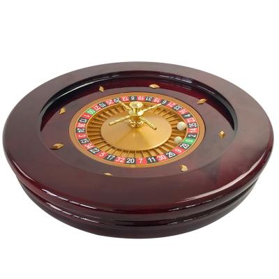 China Luxury Wooden Roulette Wheel 20inch High Glossy Roulette Wheel for sale