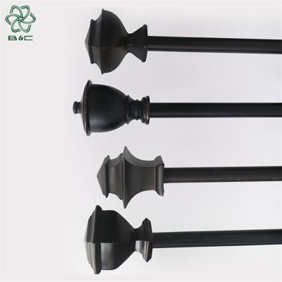 China China Factory Eco-friendly Fashion Resin Curtain Rods Various Styles Custom High Quality Finials Hanging Rod for sale