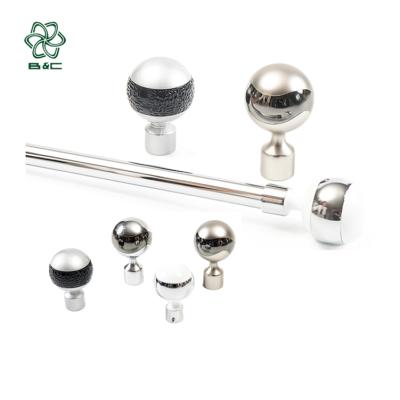 China Eco-friendly Cheap Price Provide Two Sets Length Customized Decorative Aluminum Curtain Rods Free Sample for sale