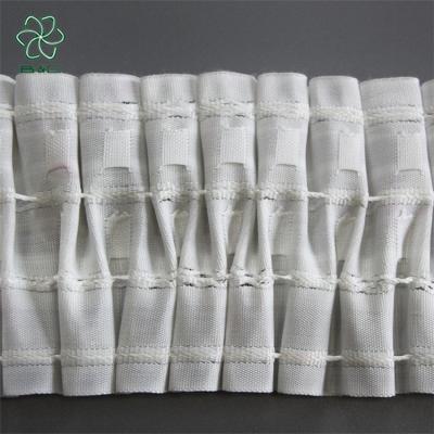 China New Fashion Pinch Pleat Polyester Curtain Tape Accessory Ring Custom Made Deep Curtain Tapes Eco-friendly for sale