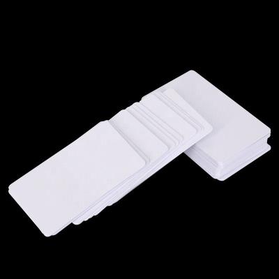 China High Quality Cheap Waterproof/Waterproof Price White PVC Plastic Card With M1 S50 IC Chip Frequency 13.56mhz for sale