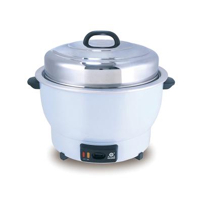 China Hotel 13L Drum Shape Commercial Rice Cooker Thicken Aluminum Alloy Inner Pot en venta