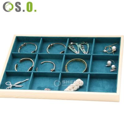 China Jewelry Store Package Customized PU Leather Jewelry Display Tray Jewelry Tray for sale