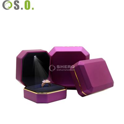 China Custom Jewerly Luxury Rings Package Boxes Wholesale Led Light Present Christmas Boxes For Jewelry for sale