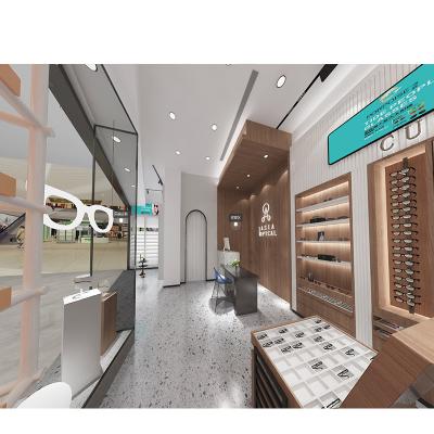 China Store Wall Mounted Eyewear Displays Optical Optical Display Cases Display Cabinets for sale