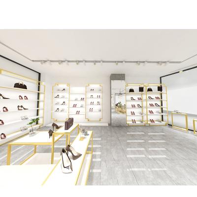 China Store Luxury Display Cabinet Shoes Showroom Display Shoe Store Decoration Ideas Names Shoe Stores for sale