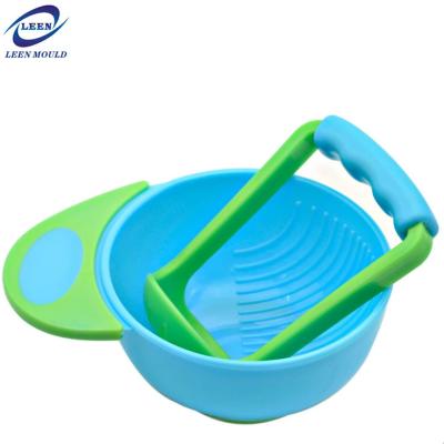 China Baby Helper Plastic Food Bowl Molds Plastic Grinding Bowl Mold for sale