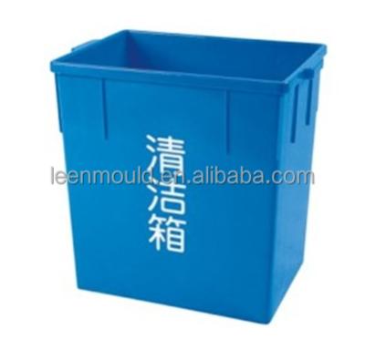 China 35Liters Trash Can, 35Liters Sustainable Blue Square Plastic Trash Bin, 35L Plastic Waste Bin for sale