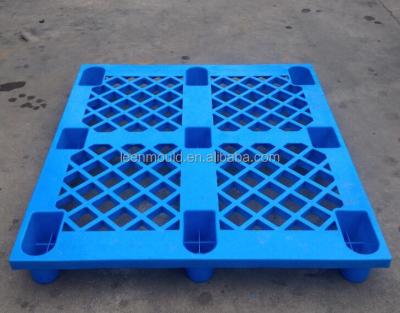 China 9 Feet Plastic Packaging Blue Tray Taizhou Plastic Pallets, Trolley Pallet, Mesh Euro Plastic Pallets Moisture-proof for sale