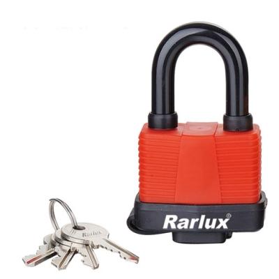 China Rarlux High Security Durable Cheap Price Steel Padlock Antirust Waterproof Laminated Padlock for sale