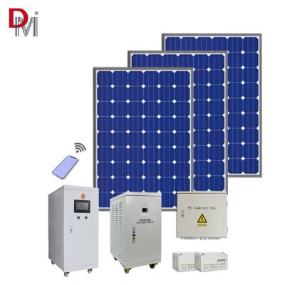 China 20KW Home Off Grid Hybrid Solar Power System Complete Set With MPPT Solar Controller And Inverter Battery for sale