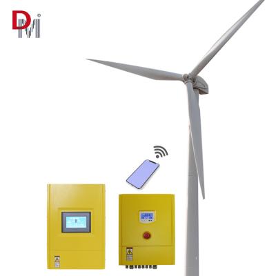 China On Grid Wind Power System Home Use 5KW Windmill 5000W Wind Generator On Grid With Wind Generator Controller And Grid Link Inverter for sale