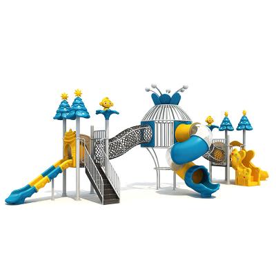 China Plastic Children's Park Outdoor Playground Equipment Play Slides Wholesale Can Be Customized for sale