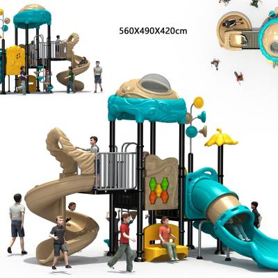 China Wholesale Plastic Children's Outdoor Playground Equipment Swing Set Children's Slide Customized Large Outdoor Plastic Slide for sale