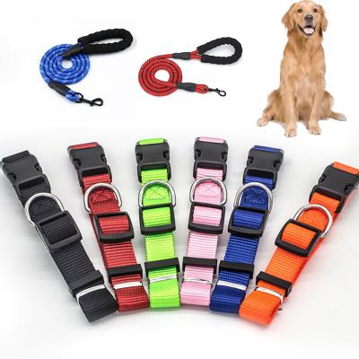 China Lights Wholesale Outdoor PatternHigh-Strength Solid Nylon Pet Collars Hard And Strong Traction Collar For Cats And Dogs Neck Strap for sale