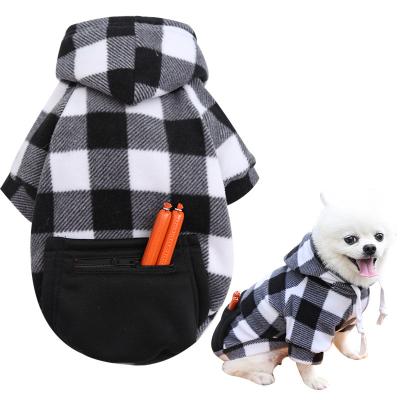 China Stocked Clothes Pet Multicolor Luxury Waterproof Cat Hoodie Dog Sweater Faux Fur Hoodies Coats Puppy Kerst Christmas Labrador Dog Sweater for sale