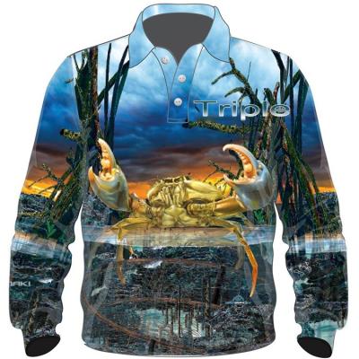 China Wholesale Antibacterial Sublimated Mens Womens Ladies Youth Moq Low Vented Button Fishing Shirts for sale