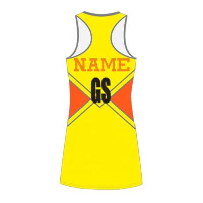 China 2019 OEM factory wholesale netball uniform dress 100% polyester quick-drying fresh sexy netball for girls for sale