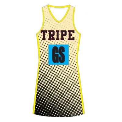 China Quick Dry custom lycra netball dress, sublimation netball dress for sale