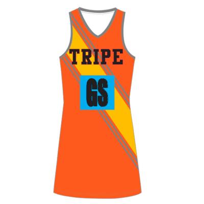 China Sexy Tank Quick-Drying Uniform Dress Fashion Sports Dress Netball Ladies Active Vest Dress for sale