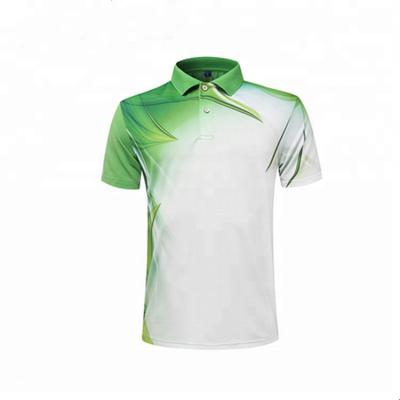 China Breathable Custom Sublimation Printed Mens Golf Polo Shirts Anti Shrink for sale