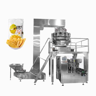 China Automatic doy dry fruit bag shrimp food frozen food jerky packing machine for premade zipper bag for sale