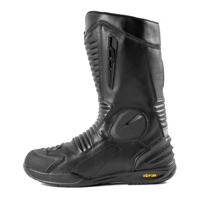 China Good Quality Cow Suede Grain Vibram Outsole Motorcycle Police Rise And Ride Leather Full Riding Boots for sale