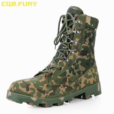 China Outsole Waterproof Anti-slippery Waterproof Military Anti-skid Rubber Army Boots Camouflage Tactical Boot for sale