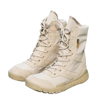 China 2018 New Design Fashion Shoes Desert Boot Sweat-absorbent Outdoor Army Heightening Tactical Military Boots for sale