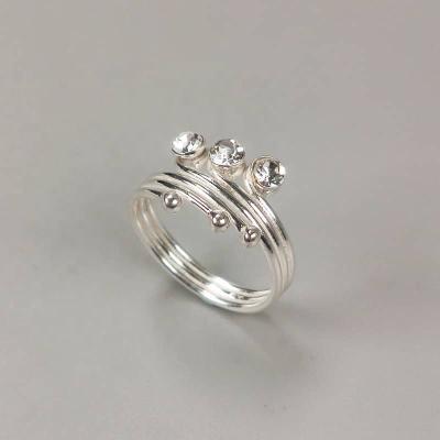 China CLASSIC Wholesale 925 Sterling Silver Ring Women Accessories 18k Gold Plated Jewelry Valentines Day Gift Zircon CZ Rings Sterling Silver for sale