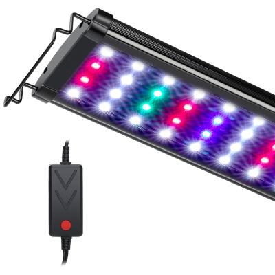 China Hygger Adjustable Bracket Updated 14W 12 Inch RGB LED Full Spectrum Cheap Aquarium Light For Planted Tank for sale