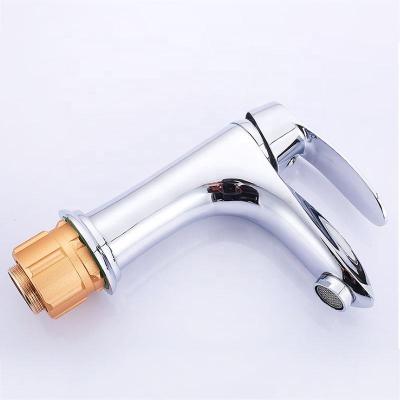 China Modern Hot Selling Cheap Price Bathroom Brass Deck Mounted Water Metered Basin Faucet Faucets for sale