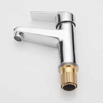 China Metered Faucets Whole Body Brass Deck Mounted Waterfall Basin Faucet for sale