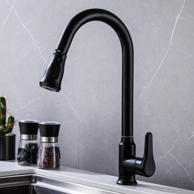 China Sense Faucets 304 Stainless Steel Pull Out Kitchen Faucet for sale