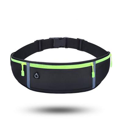 China Waterproof Water Proof Sports Waist Bag Waist Bag For Mobile Phone Flip Pussy Pack Adjustable Running Belt for sale