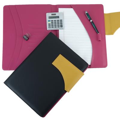 China Multifunctional Leather Document Presentation Folder Art Business Folder Bags for sale