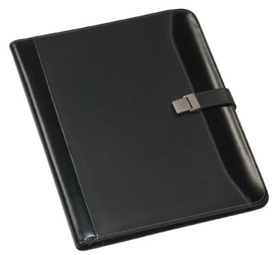 China A4 Size Leather Leather Folder With Calculator Document File Holder for sale